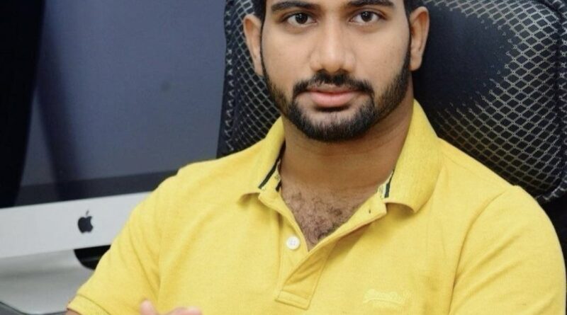 Director Prashanth Varma during film shooting behind the scenes