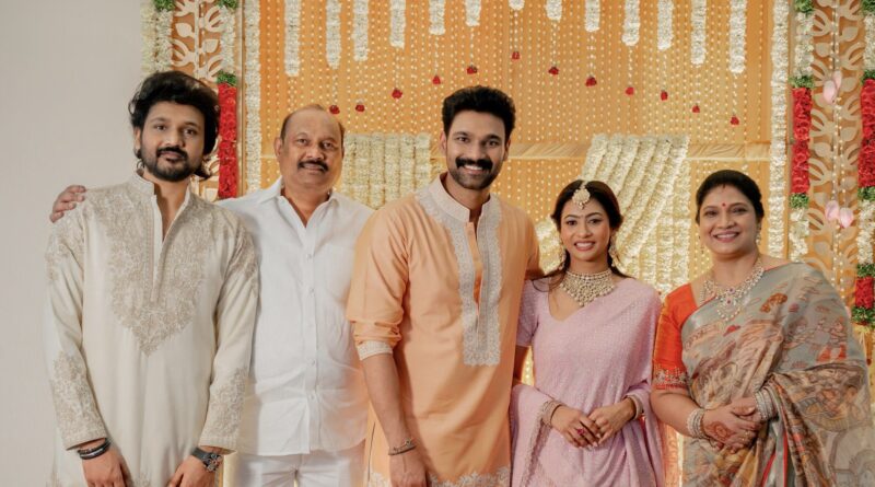 Bellamkonda Sai Sreenivas and his fiance Kavya beautiful couple picture