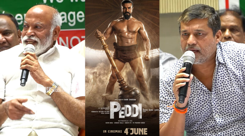 Tollywood producers reacting to Shirish ticket price comments, Ram Charan Peddi movie poster